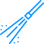 Pressure Washing Blue Icon